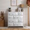 Sorbus Dresser with 8 Drawers - Storage Chest Organizer with Steel Frame, Wood Top, Handles, Fabric Bins